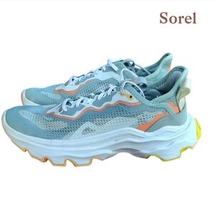 Sorel Kinetic Breakthru Lace Breakthrough Athletic Sneaker Crush Blue White 7.5